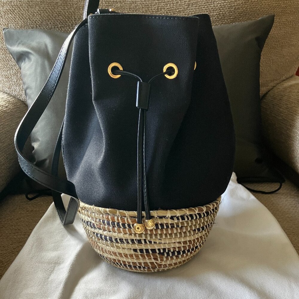 Cesta Collective Sisal and Canvas Cross body or Shoulder Bag